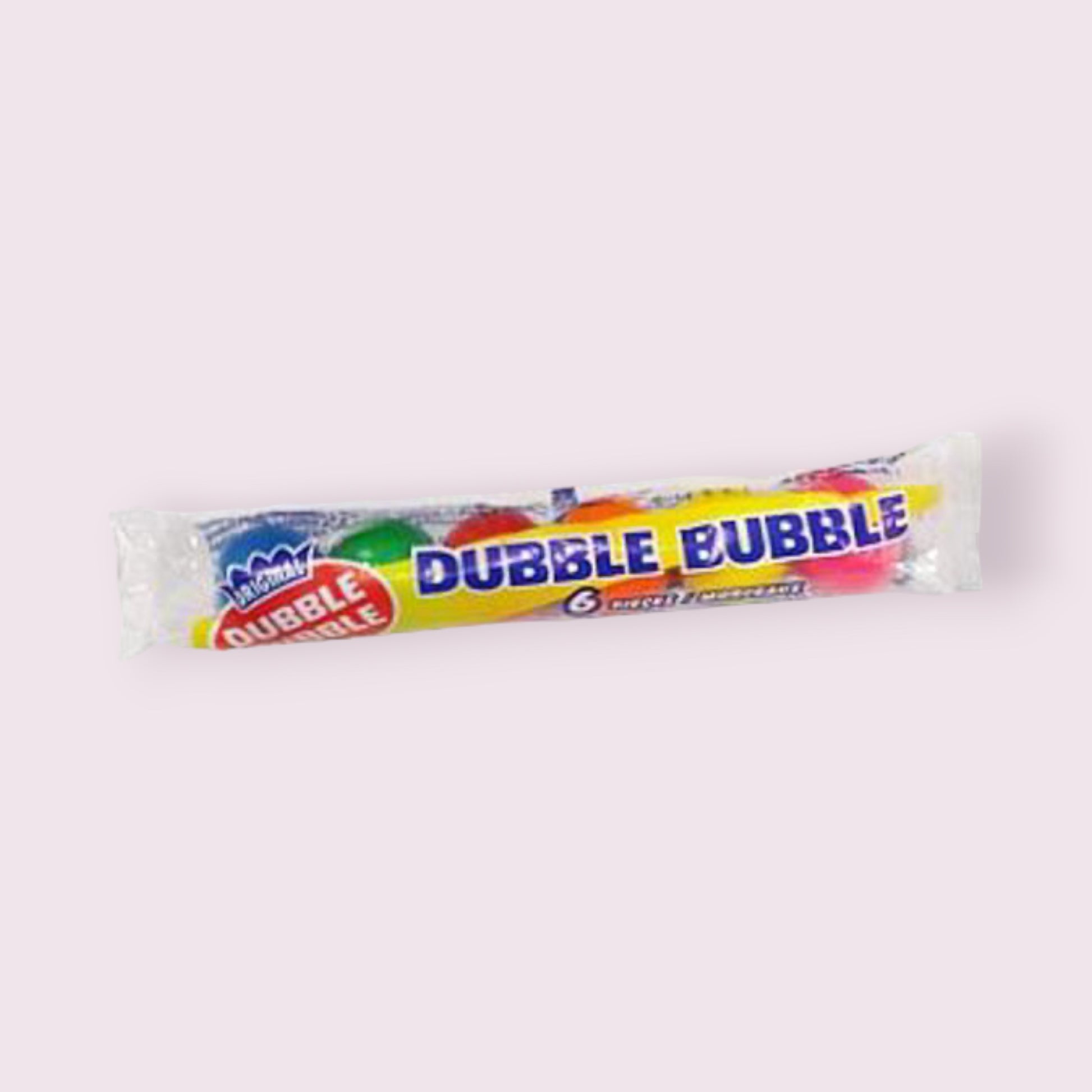 Dubble Bubble Assorted Gumballs Roll 6 pc Gum Pixie Candy Shoppe   