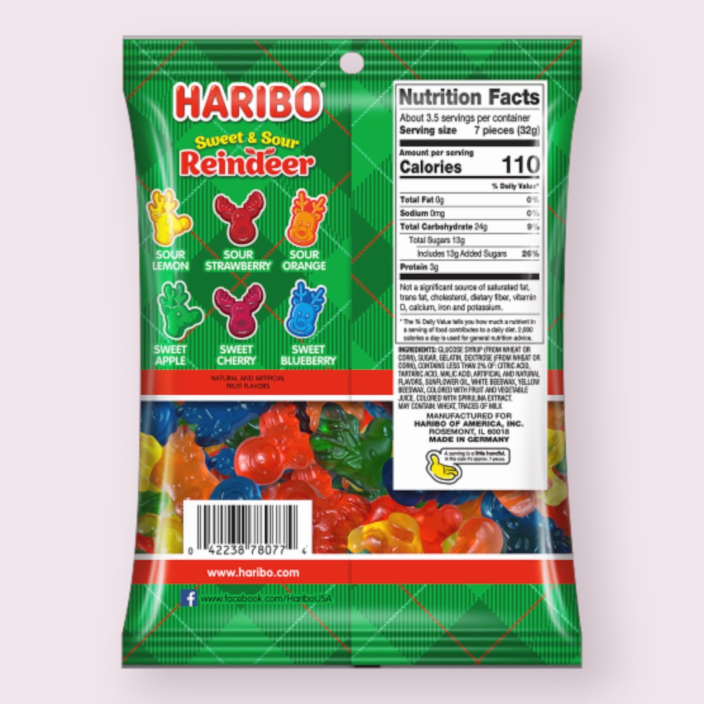 Haribo Reindeer Gummies Bag  Pixie Candy Shoppe   