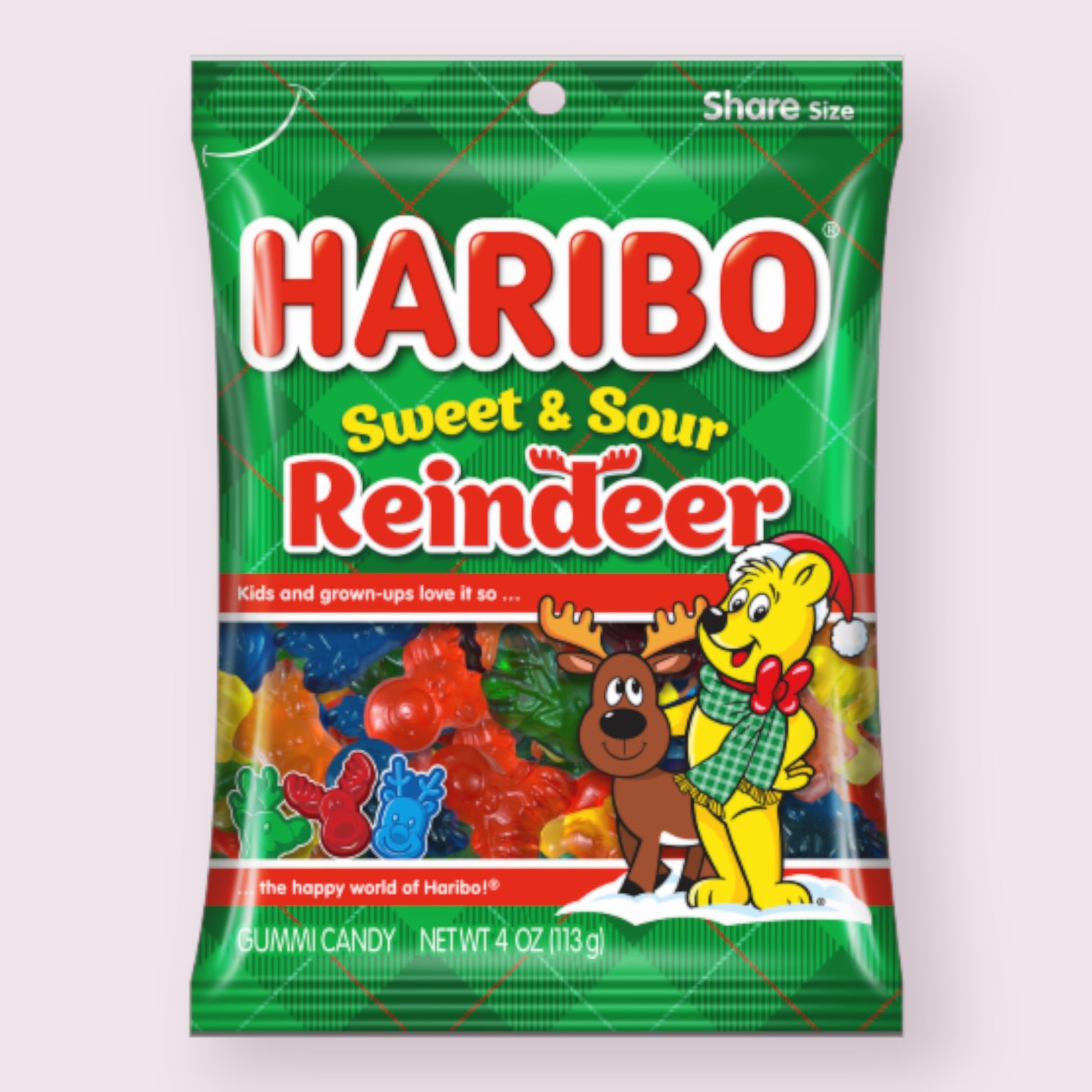 Haribo Reindeer Gummies Bag  Pixie Candy Shoppe   