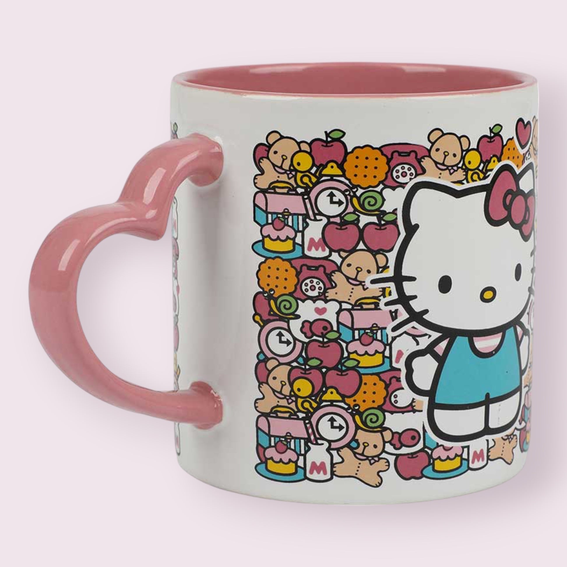 Hello Kitty Mug With Heart Handle Pixie Candy Shoppe