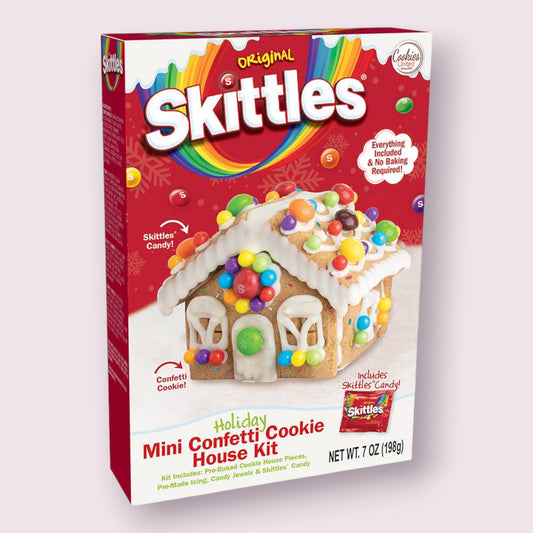 Skittles Mini Confetti Cookie "gingerbread" House Kit