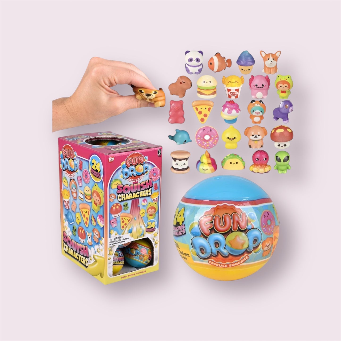 Fun Drop Squish Characters