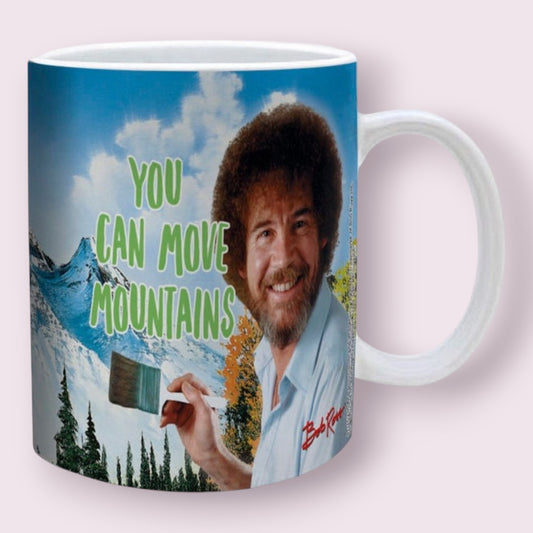 Bob Ross Move Mountains Mug Mugs Pixie Candy Shop