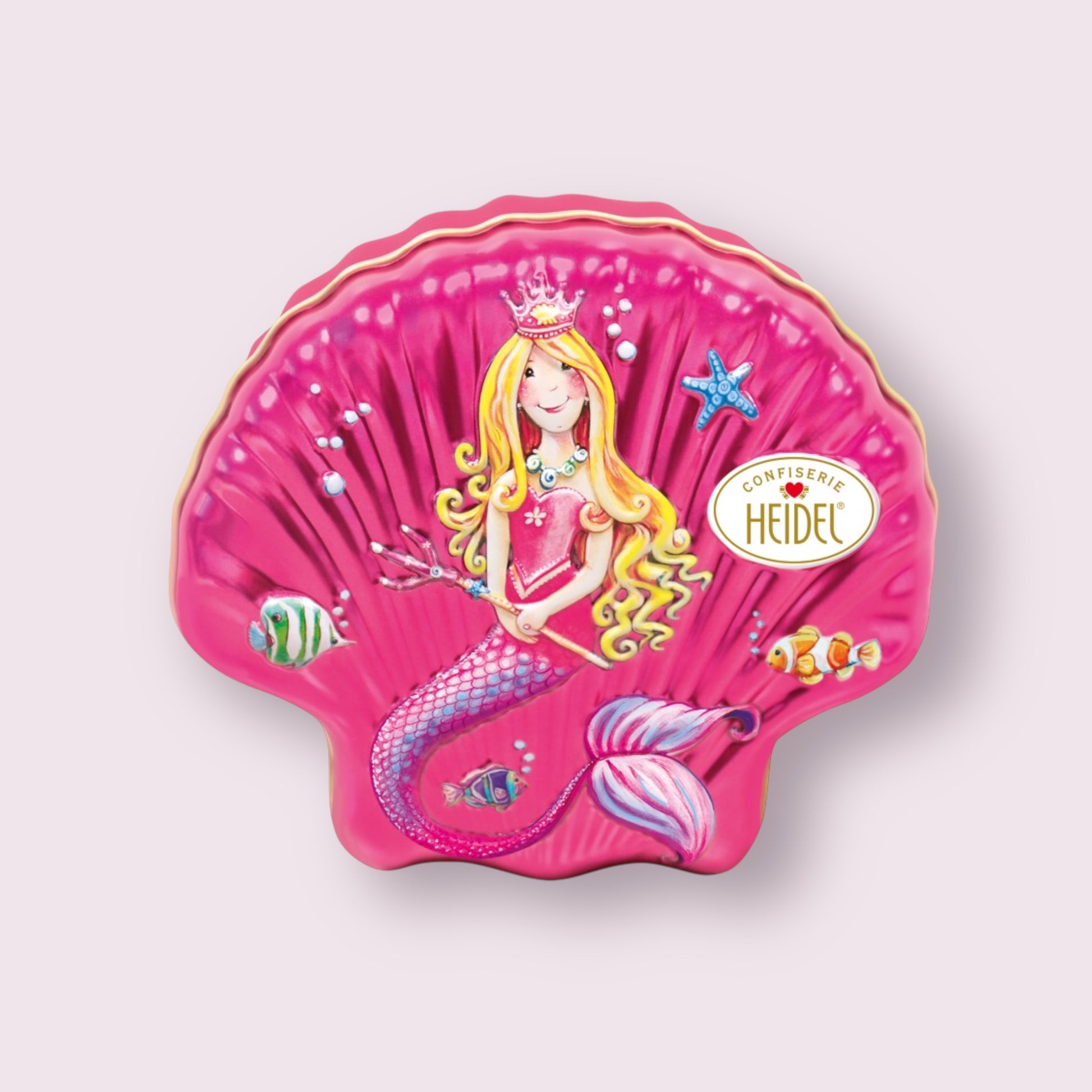 Heidel Mermaid Shell Chocolate Tin Pixie Candy Shoppe