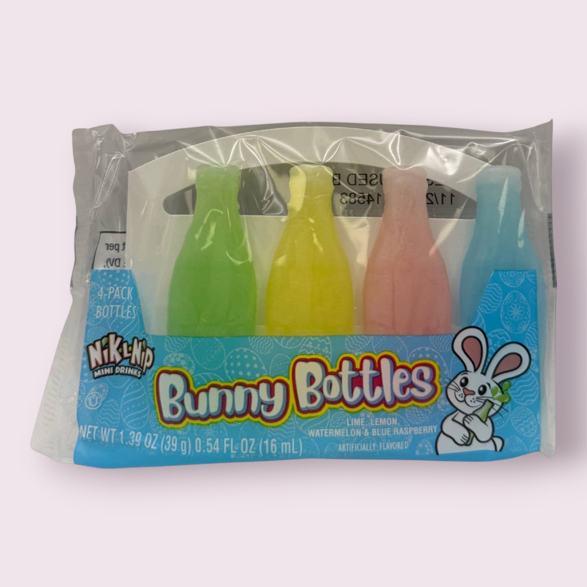 Nik-L-Nip Bunny Bottle 4pk Grandpa Joe's Candy Shop