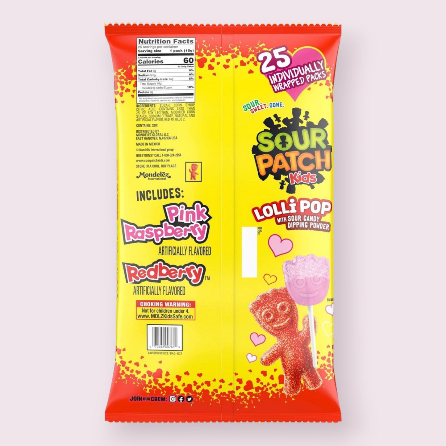 Sour Patch Kids Valentines Lollipops  Pixie Candy Shoppe   