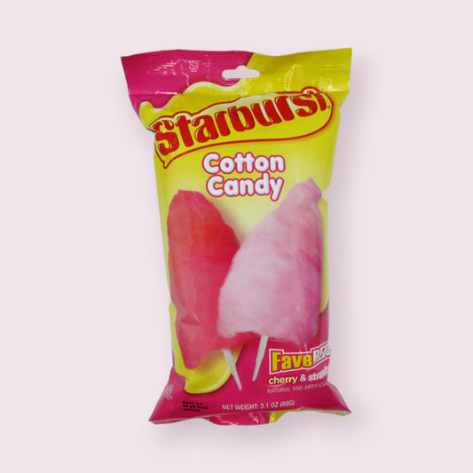 Starburst Cotton Candy Strawberry and Cherry Bag cotton candy Pixie Candy Shoppe   