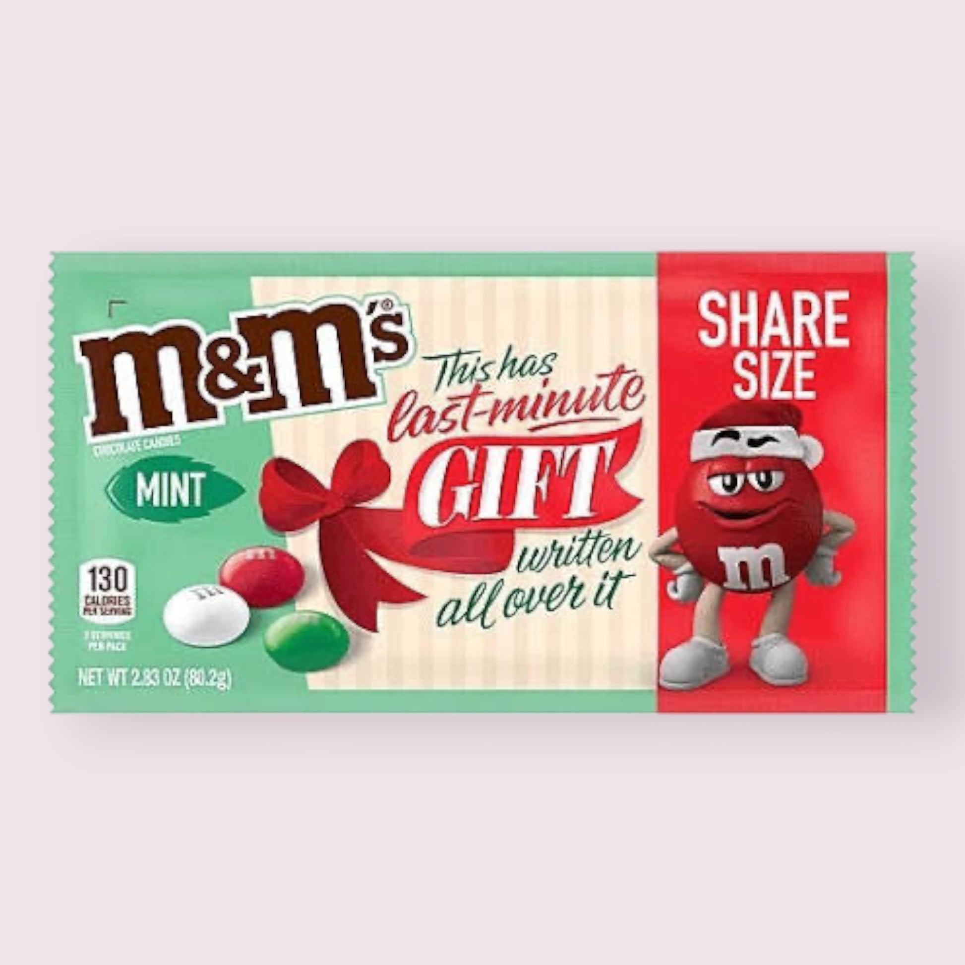 Holiday Mint M&Ms (share size)  Pixie Candy Shoppe   