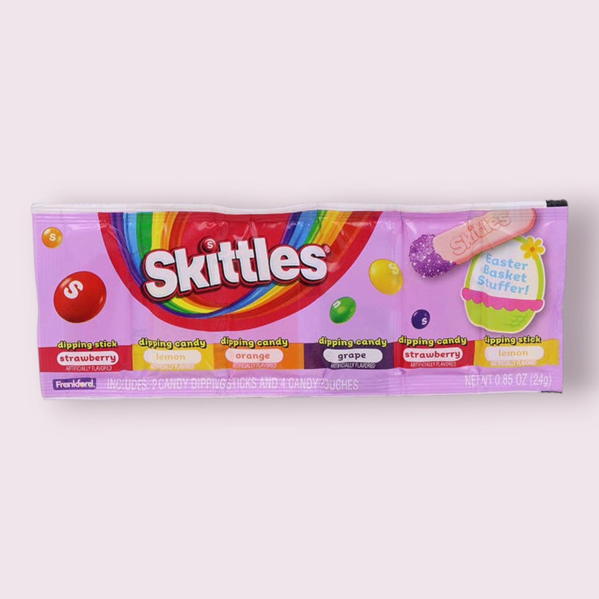 Skittles Dig N' Dip Strip, .85oz Grandpa Joe's Candy Shop