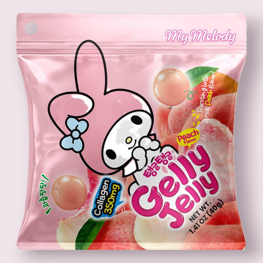 Sanrio Gelly Jelly Peach 1.41oz Grandpa Joe's Candy Shop