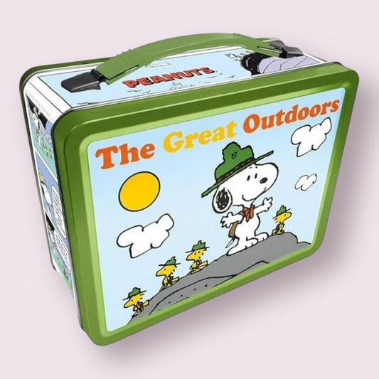 The Great Outdoors Snoopy Vintage Tin Lunchbox Pixie Candy Shoppe