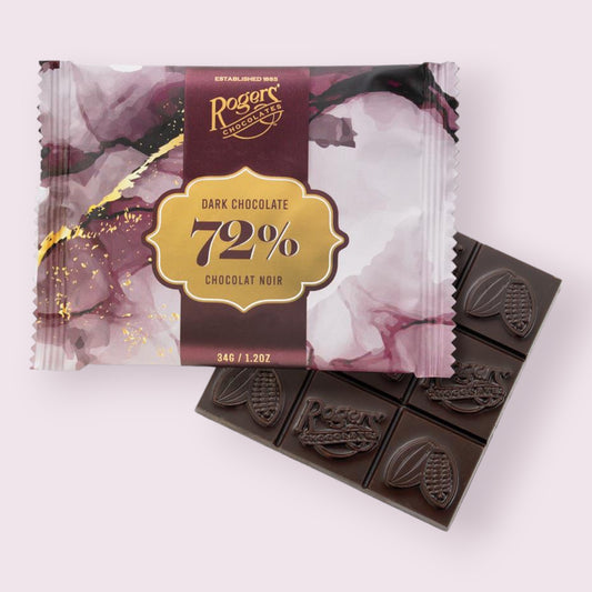 Roger’s 72% Dark Chocolate Bar  Pixie Candy Shoppe   