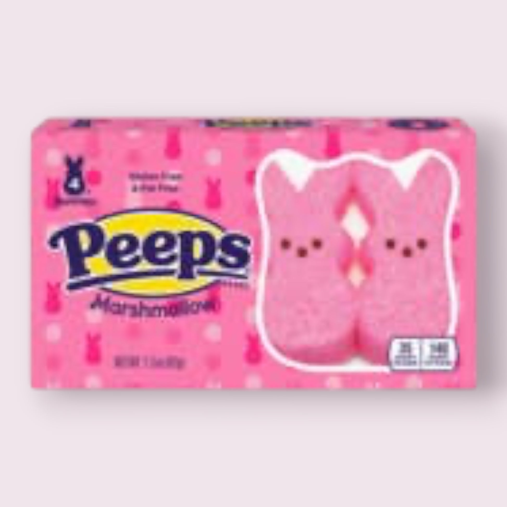 PEEPS 4ct Pink Marshmallow Bunnies Grandpa Joe's Candy Shop