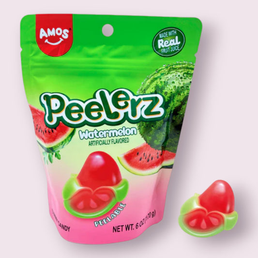 Amos Peelerz Gummy Watermelon Peg Bag 6oz I Got Your Candy