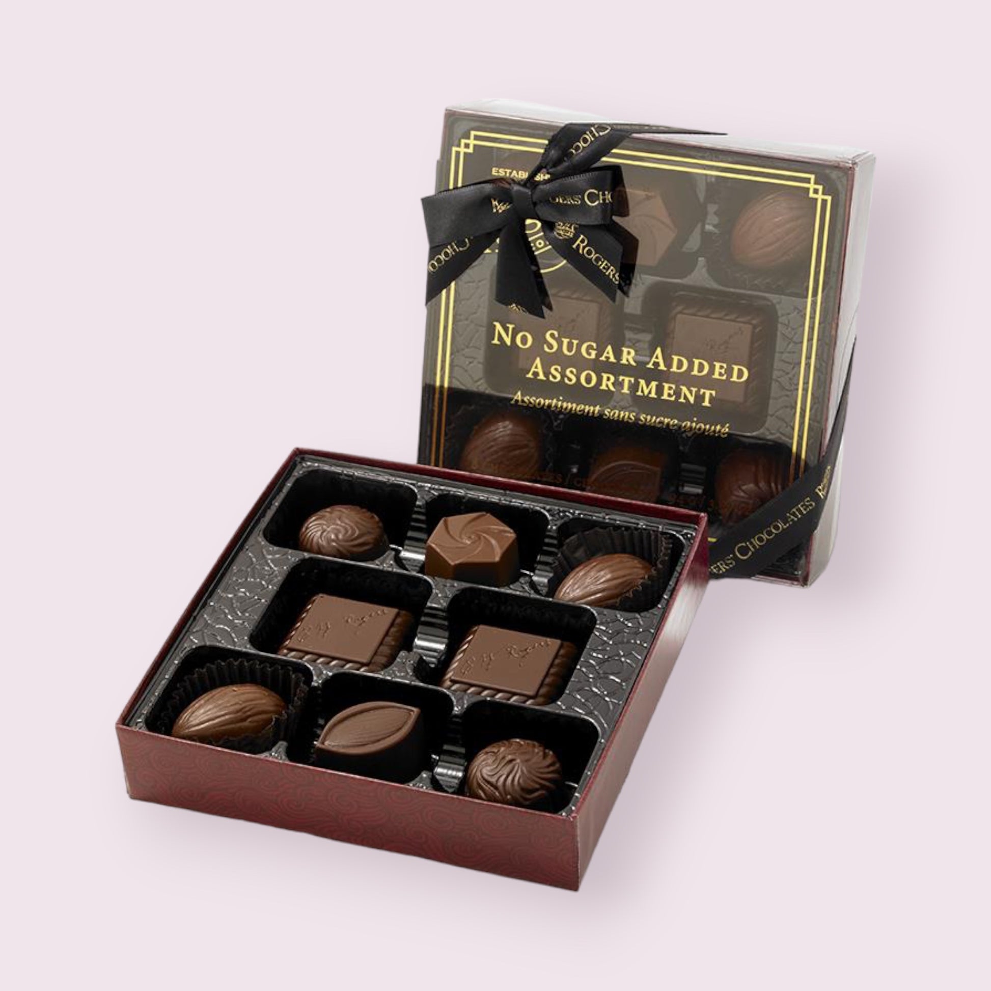 Roger's Chocolate No Sugar Added Assortment Box Chocolate Pixie Candy Shoppe   