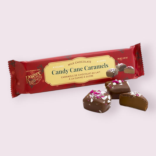 Roger’s Milk Chocolate Candy Cane Caramels 4pc Chocolate Pixie Candy Shoppe   