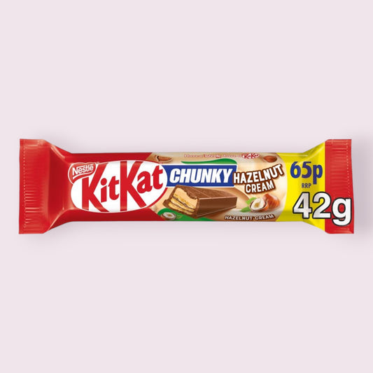 Kit Kat Chunky Hazelnut Cream Bar British, Chocolate Pixie Candy Shoppe   