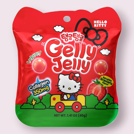 Hello Kitty Gelly Jelly Strawberry 1.41oz Grandpa Joe's Candy Shop