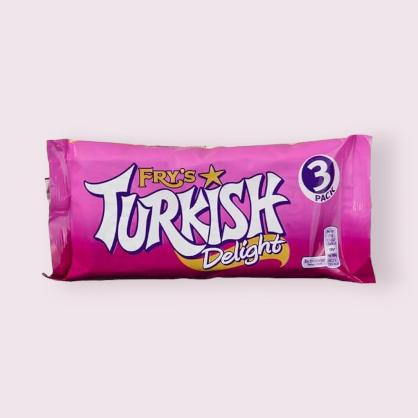 Cadbury Fry's Turkish Delight 3 Pack British Pixie Candy Shop   