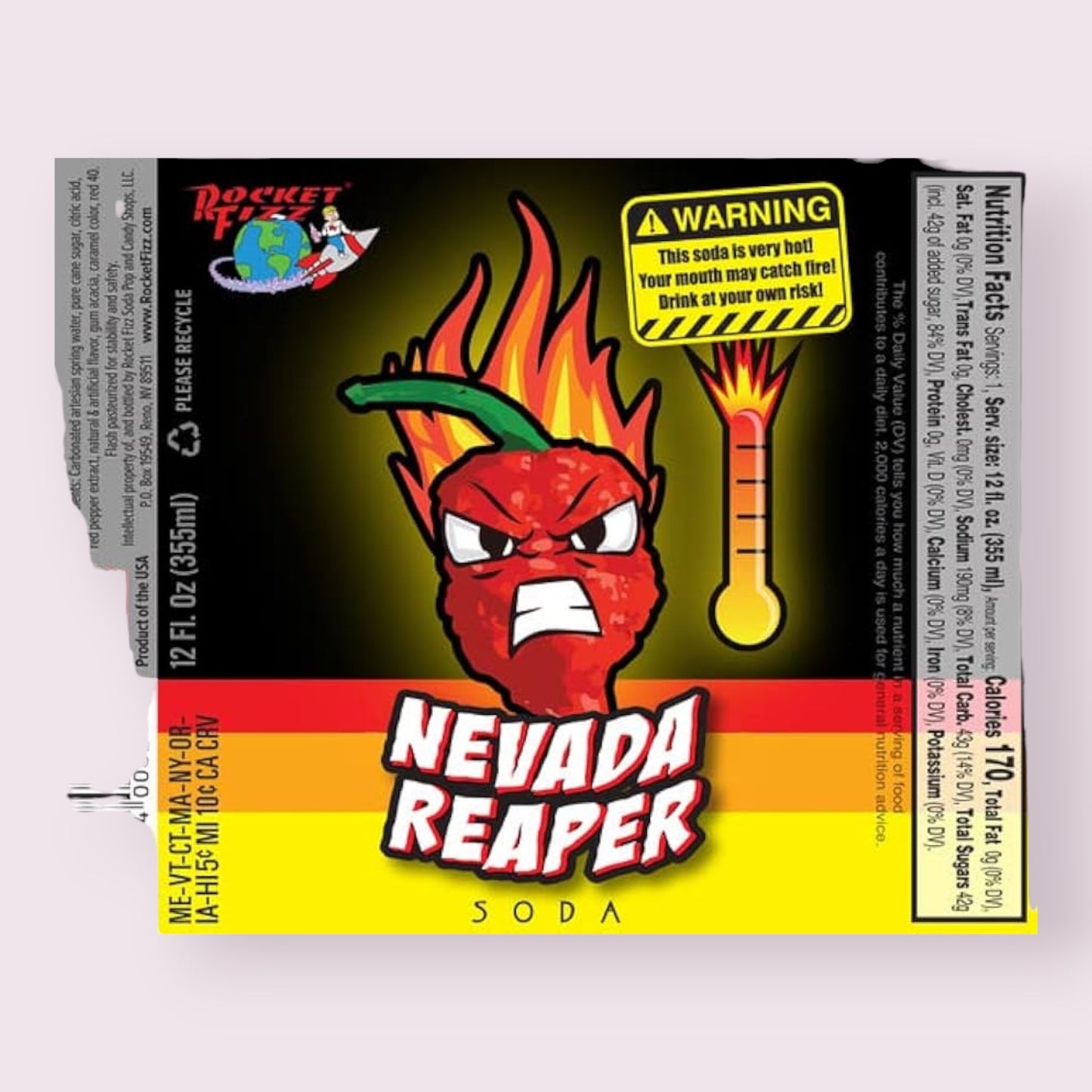 Nevada Reaper Soda  Pixie Candy Shoppe   