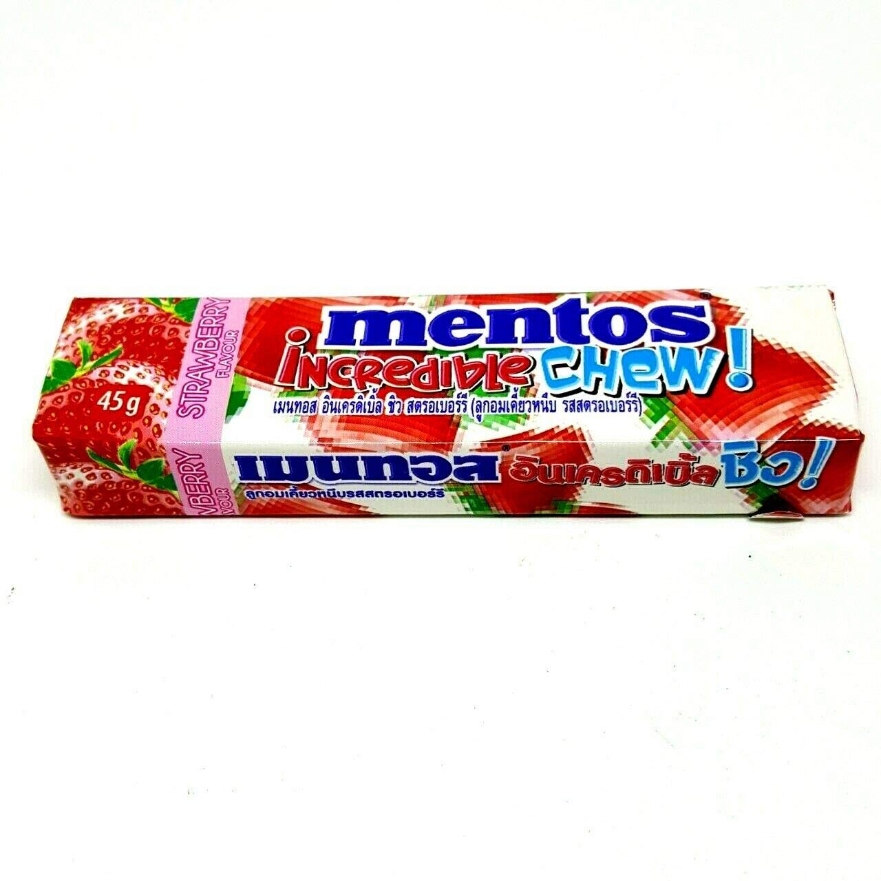 Mentos Incredible Chews Imported Candy Pixie Candy Shoppe Strawberry  