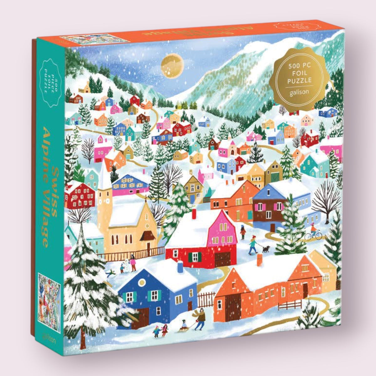 Swiss Alpine Village 500 Piece Foil Puzzle Raincoast Distribution Group