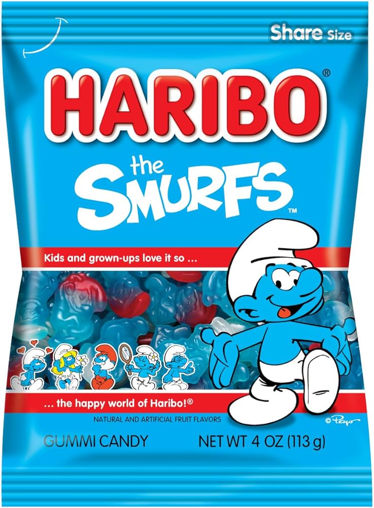 Haribo Smurfs Bag  Pixie Candy Shoppe   