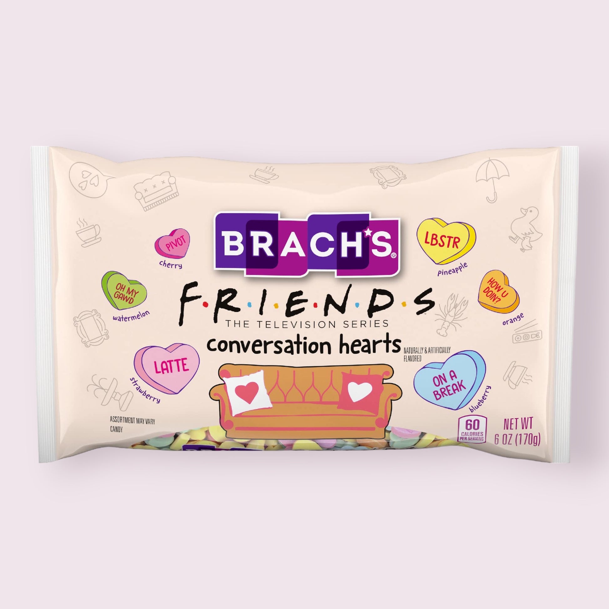 Brach’s ‘Friends’ Conversation Hearts Bag  Pixie Candy Shoppe   