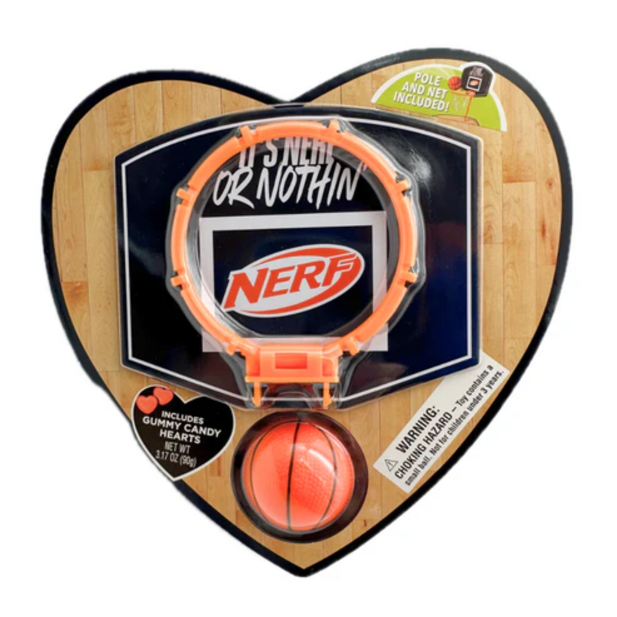 NERF Basket Ball Heart Box - 3.17oz I Got Your Candy
