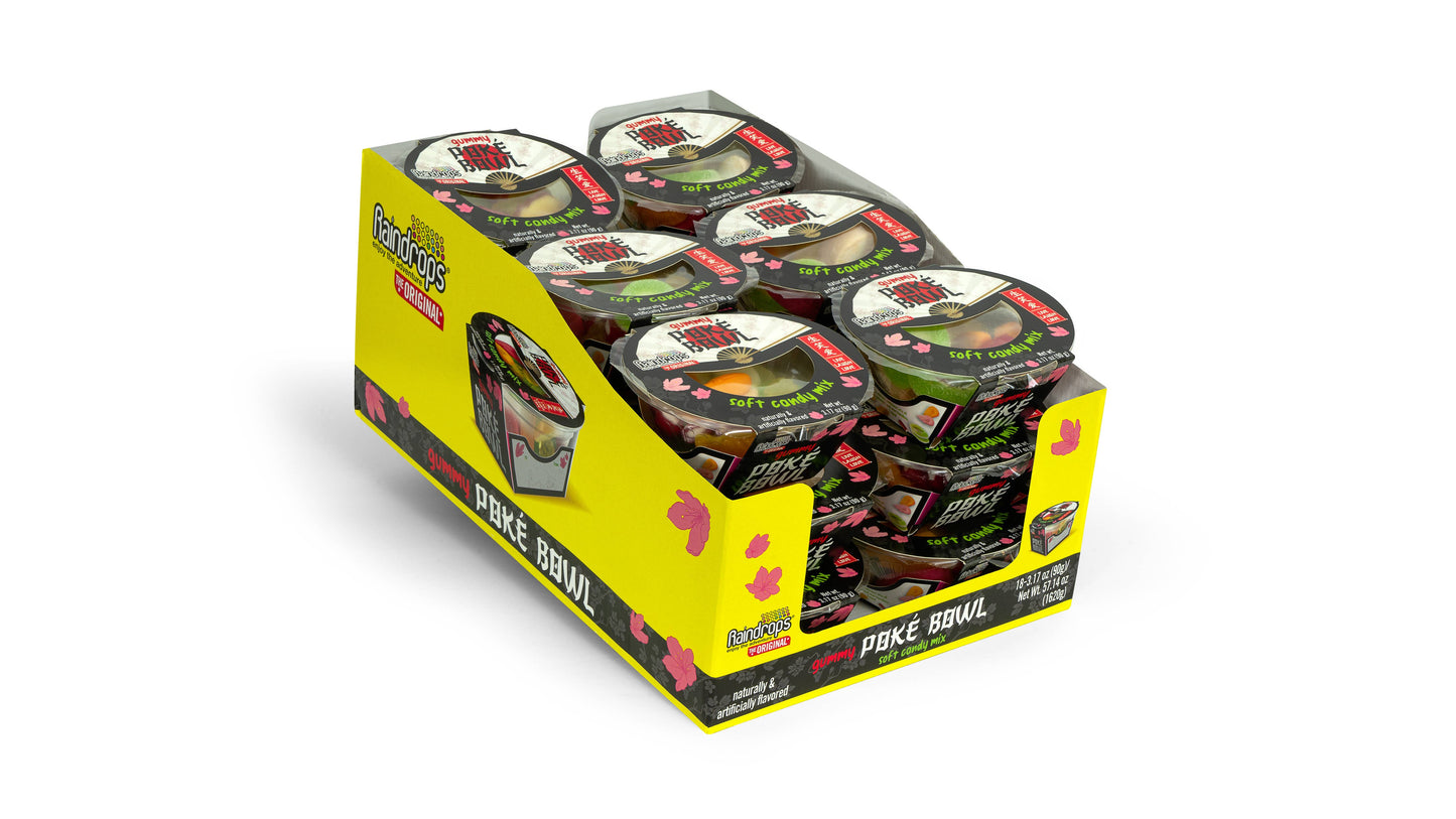 Raindrops Gummy Poke Bowl Candy, 3.17oz Grandpa Joe's Candy Shop