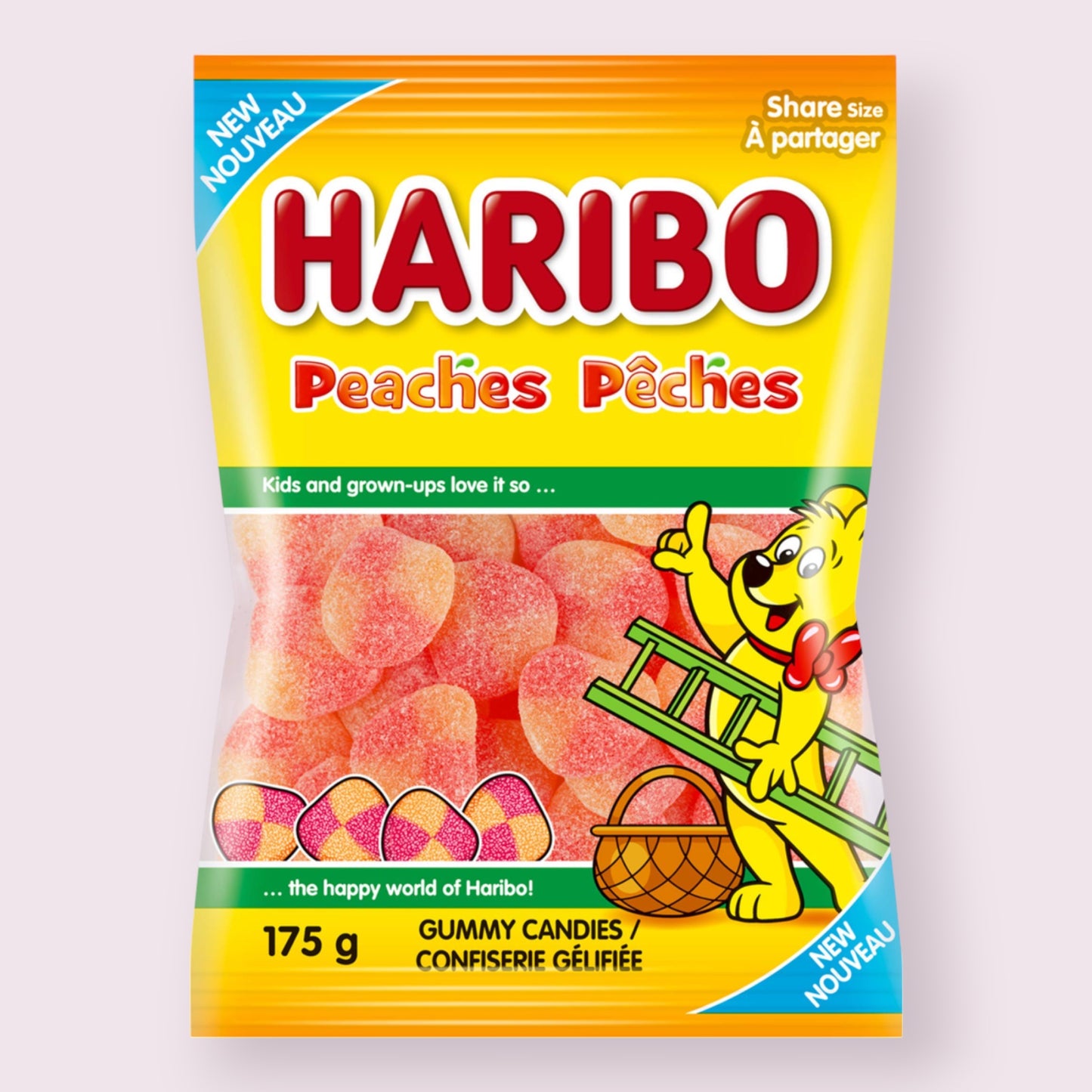 Haribo Peaches Bag Pixie Candy Shoppe