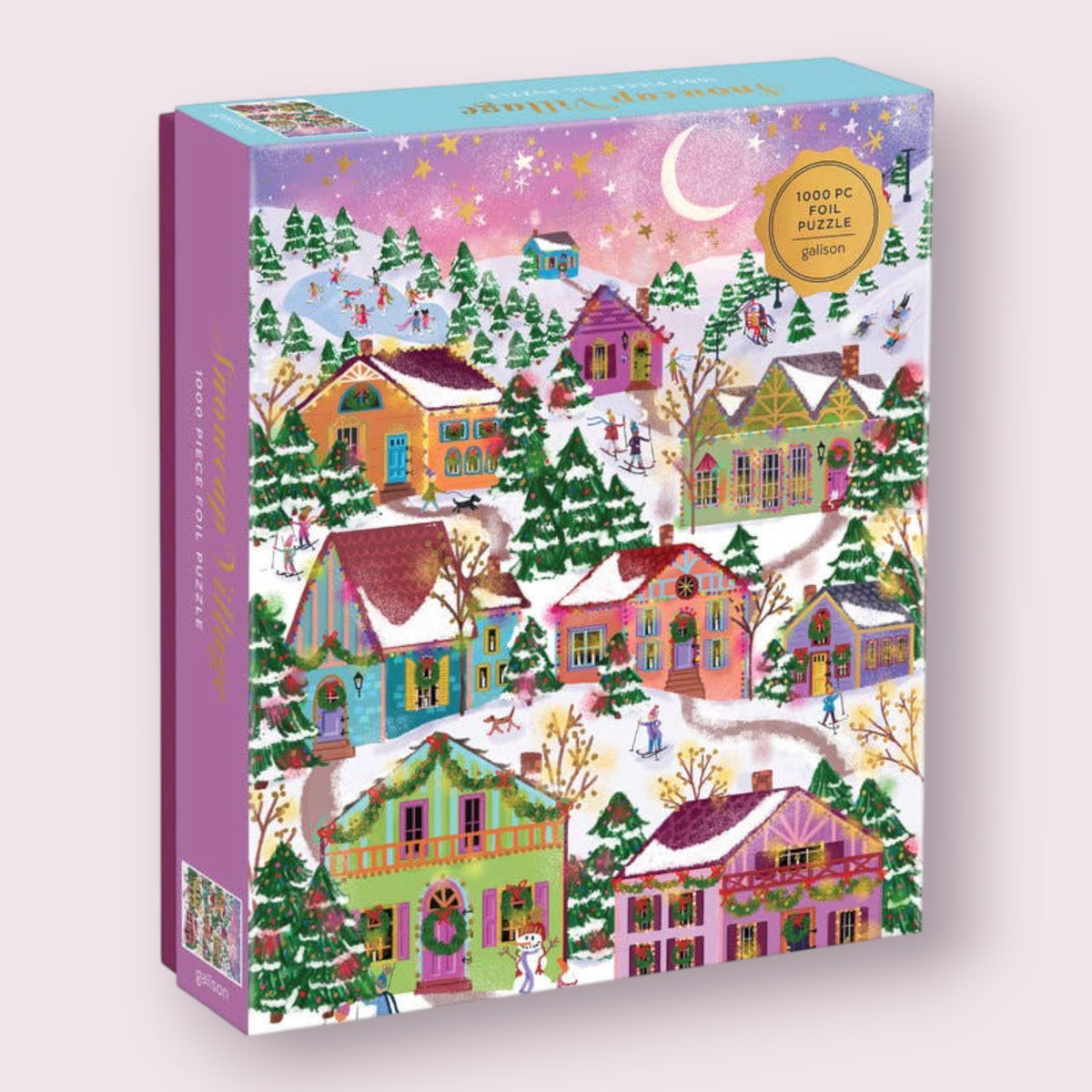 Joy Laforme Snowcap Village 1000 Piece Foil Puzzle Raincoast Distribution Group