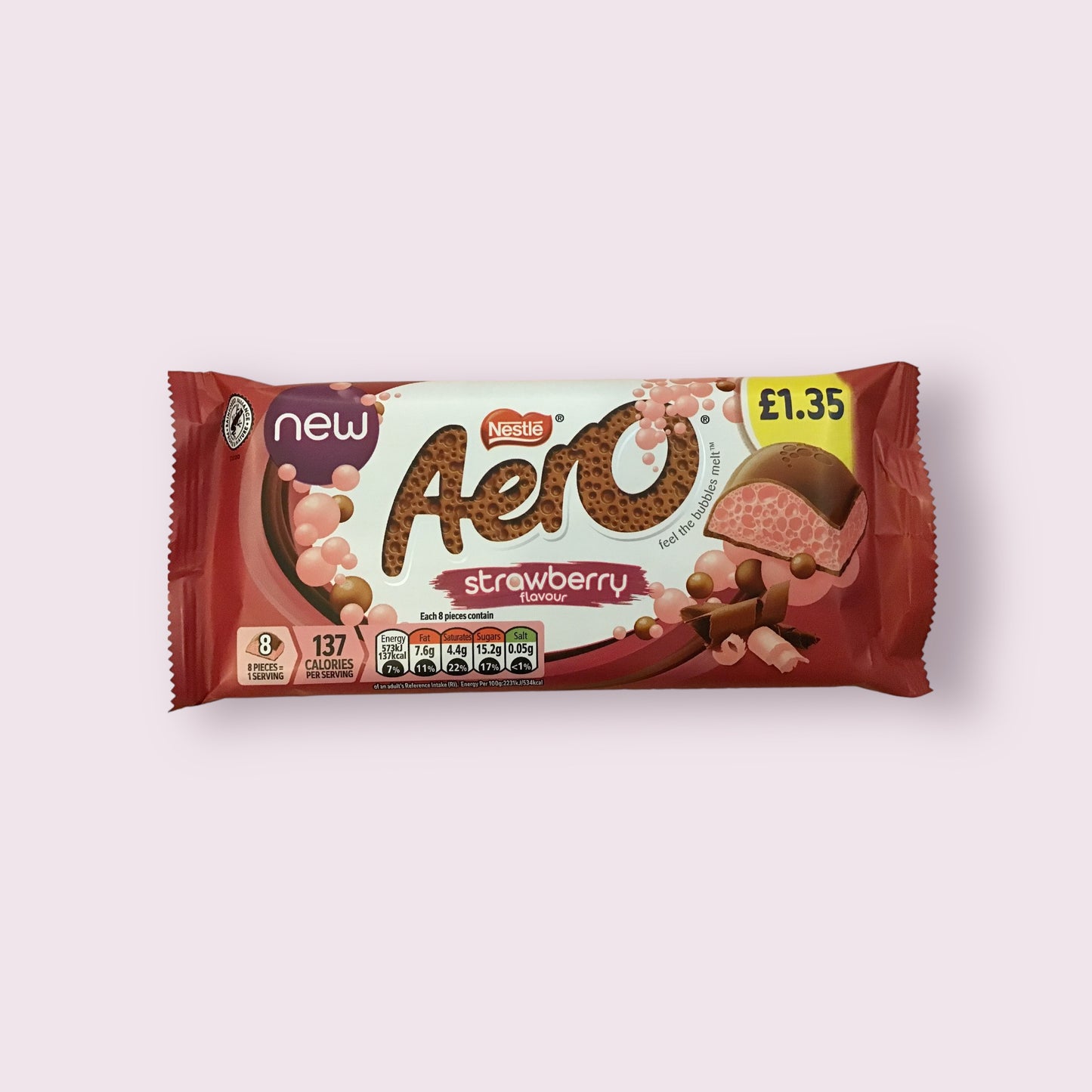 Aero Strawberry Large bar  Pixie Candy Shoppe   