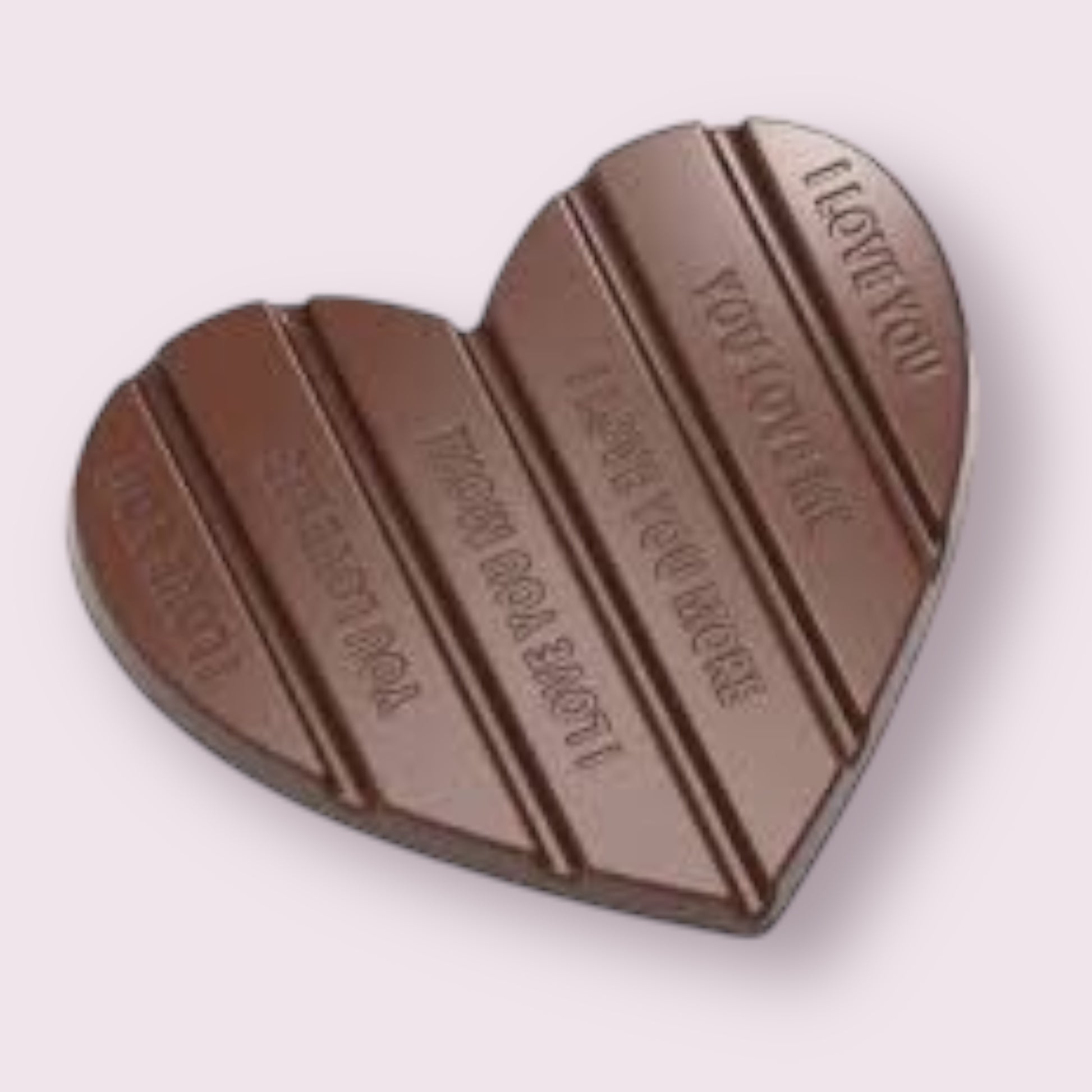 Solid Chocolate Message Hearts Pixie Candy Shoppe
