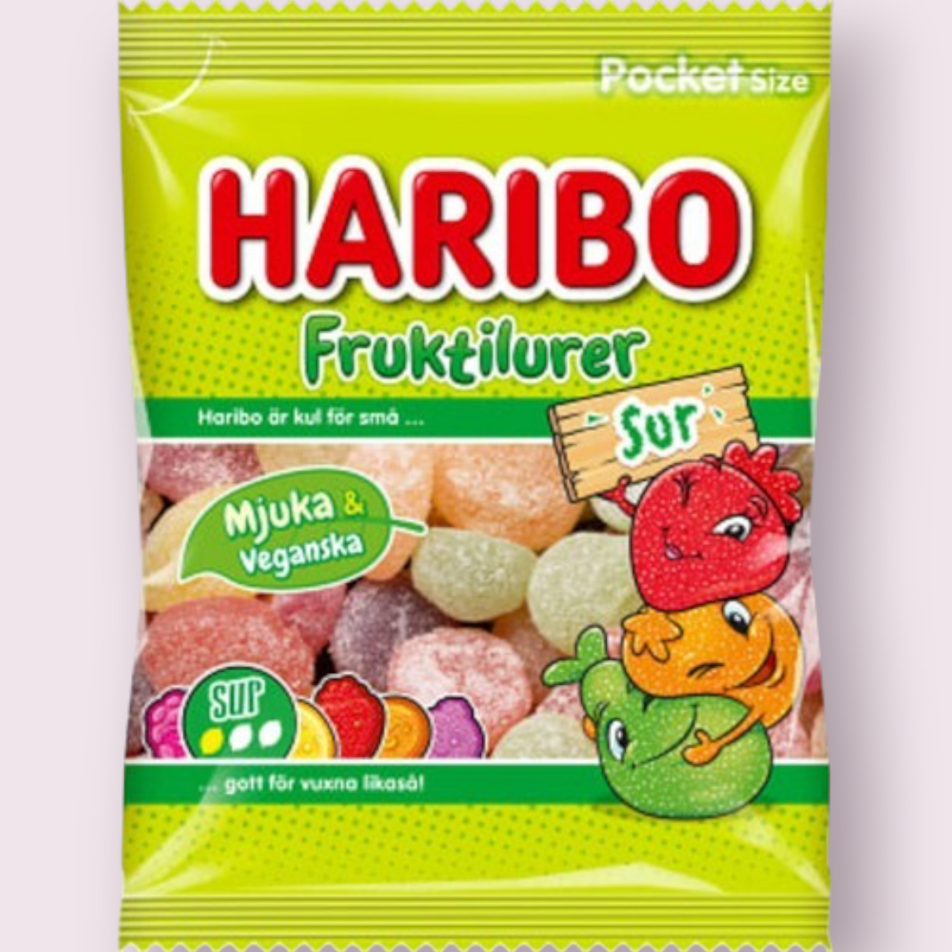 Haribo Sour Fruktilurer bag Pixie Candy Shoppe