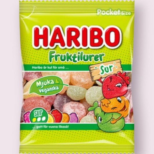 Haribo Sour Fruktilurer bag Pixie Candy Shoppe