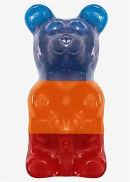 5 LB Giant Gummy Bear Blue Raspberry/Orange/Cherry