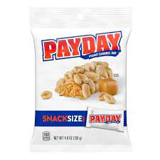 Payday Peanut Caramel Bar Snack Size Bag  Pixie Candy Shoppe   
