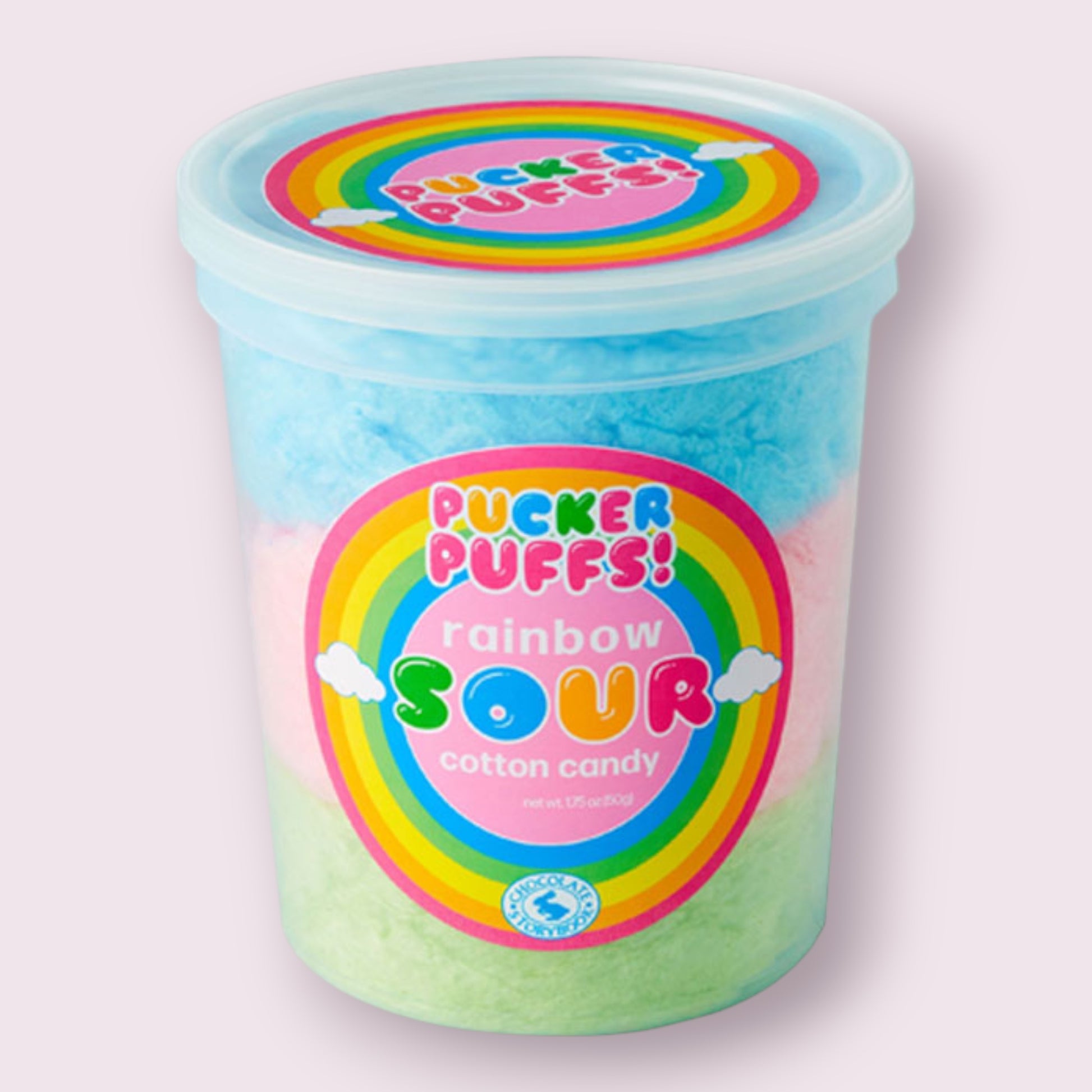 Pucker Puffs Rainbow Sour Cotton Candy Pixie Candy Shoppe