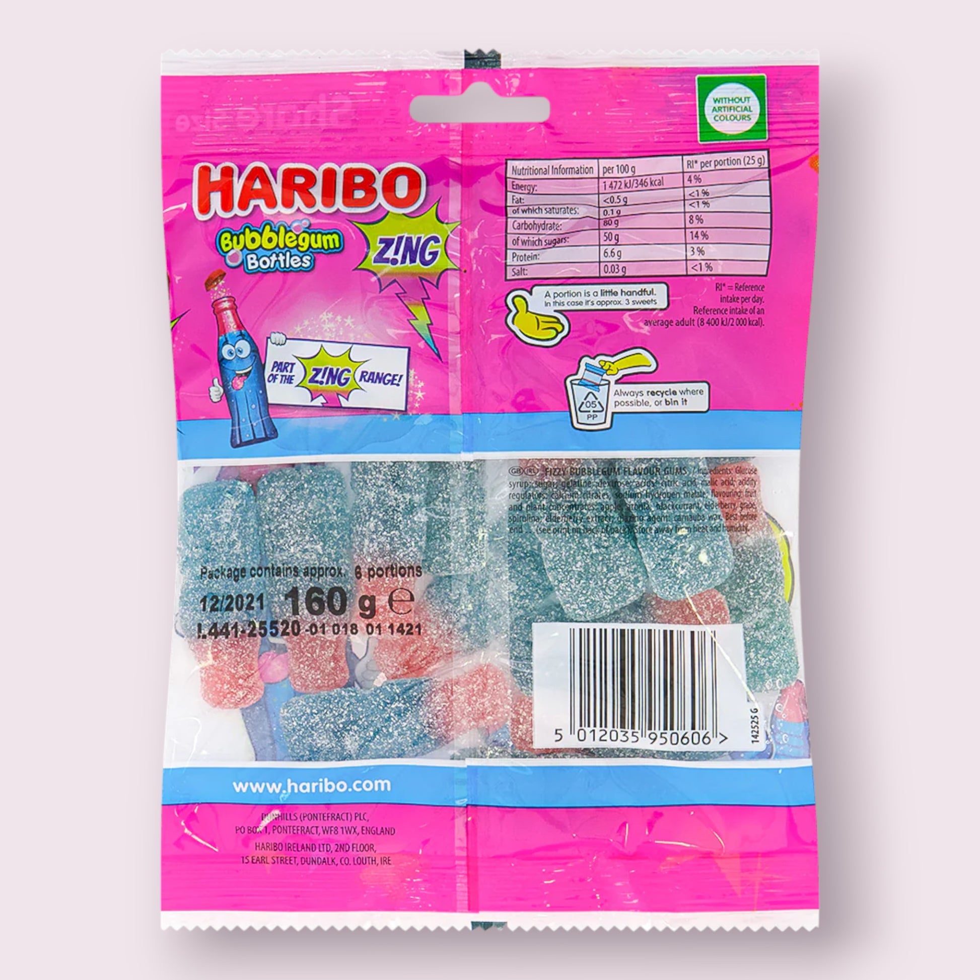 Haribo Bubblegum Bottles Bag Pixie Candy Shoppe