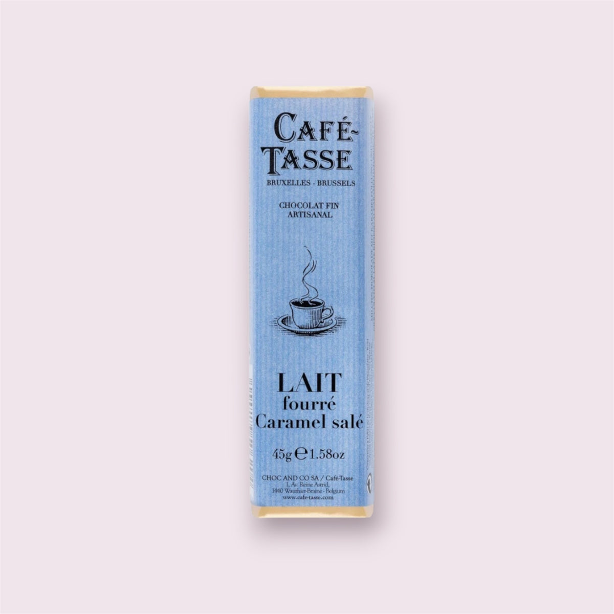 Cafe Tassé Milk Salted Caramel Chocolate Bar Pixie Candy Shoppe