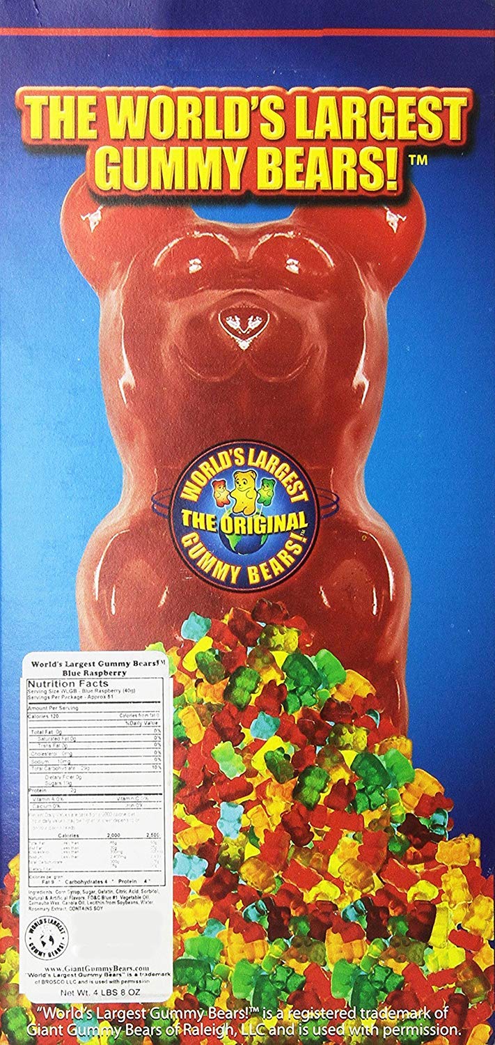 5 LB Giant Gummy Bear Cherry / Lemon / Lime Pixie Candy Shoppe