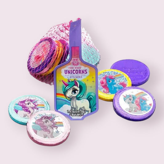 Fort Knox Unicorn Chocolate Coins  Pixie Candy Shoppe   