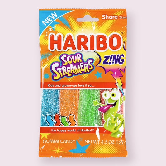 Haribo Sour Streamer Zing Bag Pixie Candy Shoppe