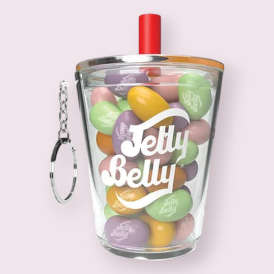 Jelly Belly Boba Milk Tea Cup Keychain Pixie Candy Shoppe