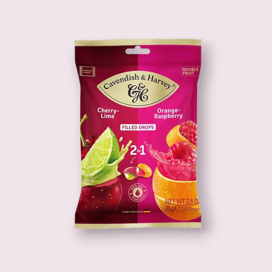 Cavendish & Harvey Cherry-Lime and Orange-Raspberry Filled Drops