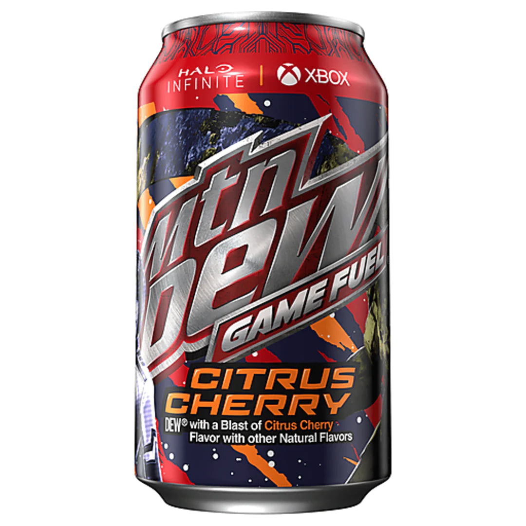 Mountain Dew Gaming Fuel Halo Citrus Cherry Can  Pixie Candy Shoppe   