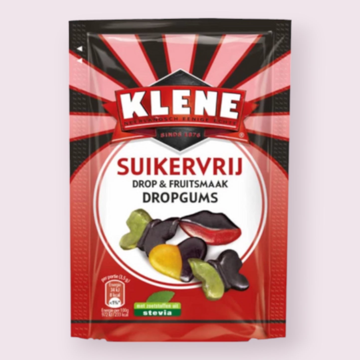 Klene Sugarfree Licorice Winegums Bag