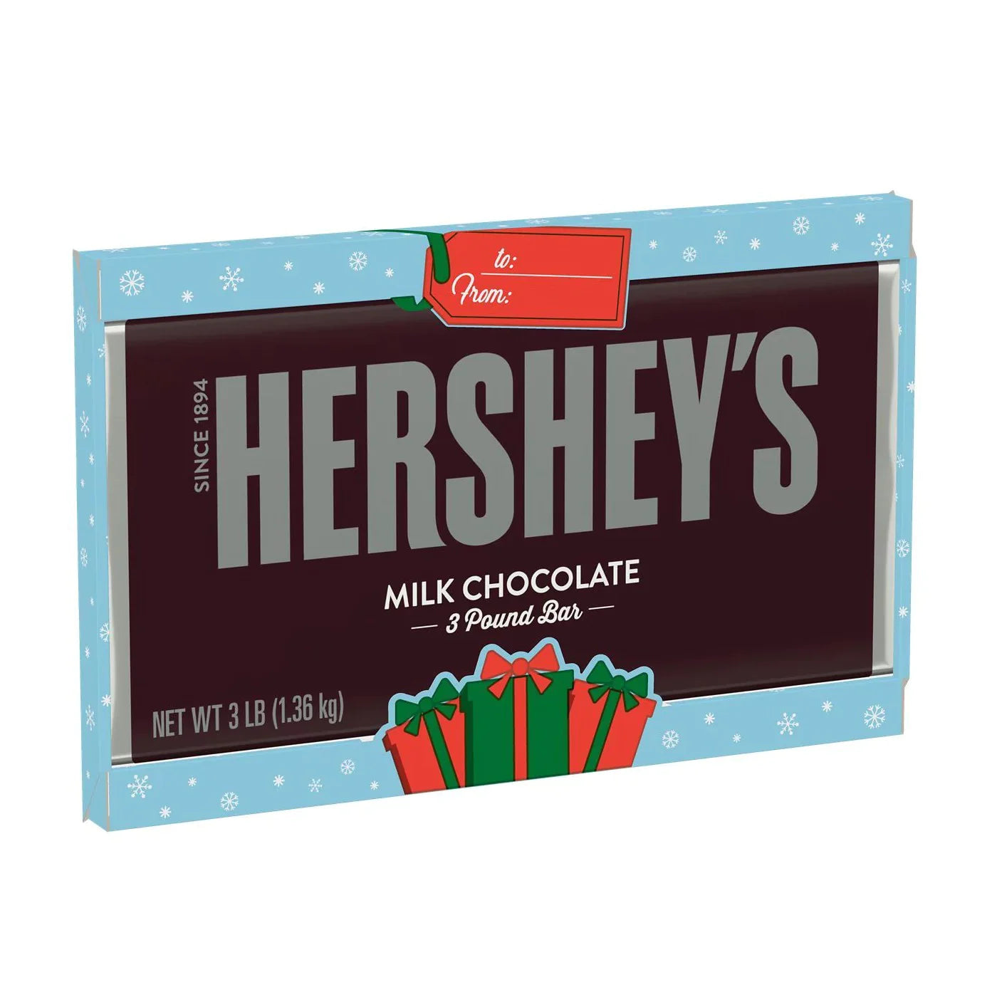 Hershey’s Milk Chocolate Christmas Gift Bar  Pixie Candy Shoppe   