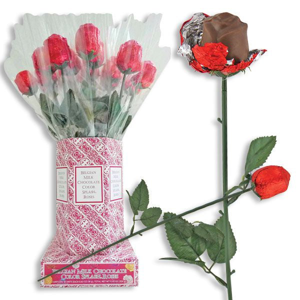 Belgian Milk Chocolate Roses  Pixie Candy Shoppe   